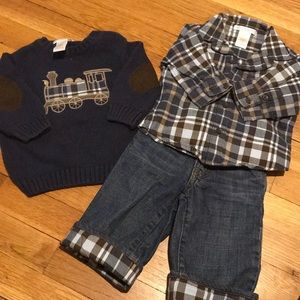 Janie and Jack 3 Piece Baby Boy Set